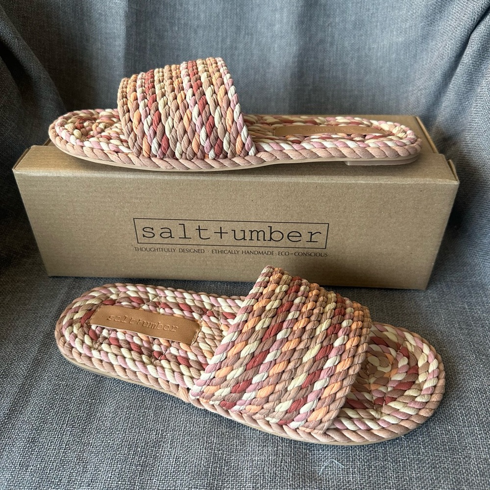 Salt And Umber Sunny Vegan Rope Sandals